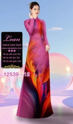 Vải áo dài hiệu ứng loang màu