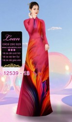 Vải áo dài hiệu ứng loang màu
