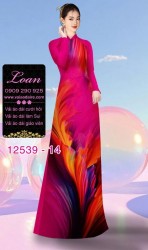 Vải áo dài hiệu ứng loang màu