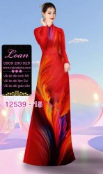 Vải áo dài hiệu ứng loang màu