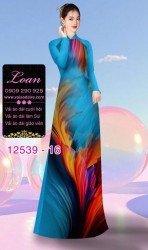 Vải áo dài hiệu ứng loang màu