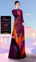 Vải áo dài hiệu ứng loang màu