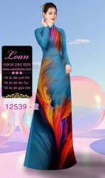 Vải áo dài hiệu ứng loang màu