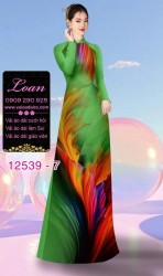 Vải áo dài hiệu ứng loang màu