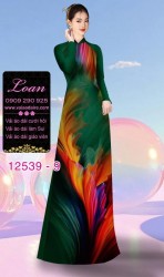 Vải áo dài hiệu ứng loang màu