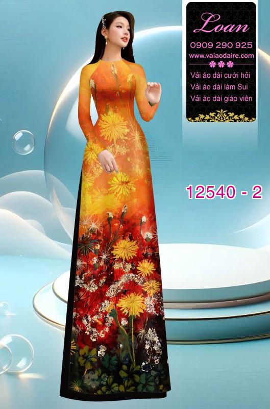 Vải áo dài hoa in 3D Vải áo dài hoa in 3D