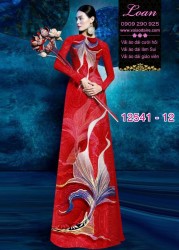 Vải áo dài họa tiết lập thể