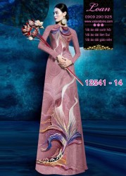Vải áo dài họa tiết lập thể