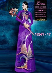 Vải áo dài họa tiết lập thể