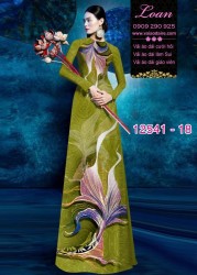 Vải áo dài họa tiết lập thể