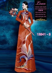 Vải áo dài họa tiết lập thể