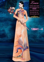 Vải áo dài họa tiết lập thể