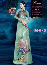 Vải áo dài họa tiết lập thể