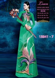 Vải áo dài họa tiết lập thể
