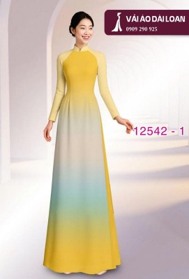 Vải áo dài loang màu đẹp-DT 12542