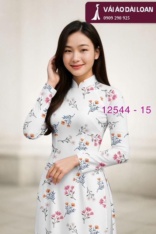 Vải áo dài hoa nhỏ nguyên áo