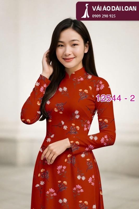 Vải áo dài hoa nhỏ nguyên áo