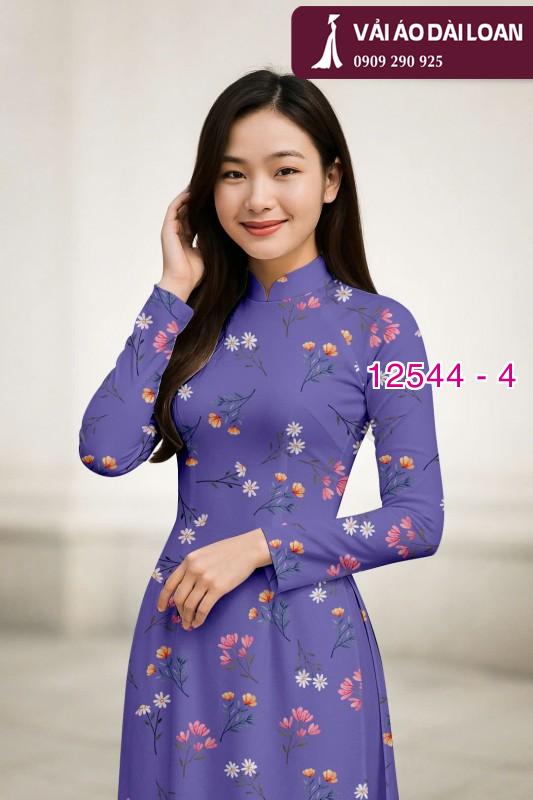Vải áo dài hoa nhỏ nguyên áo