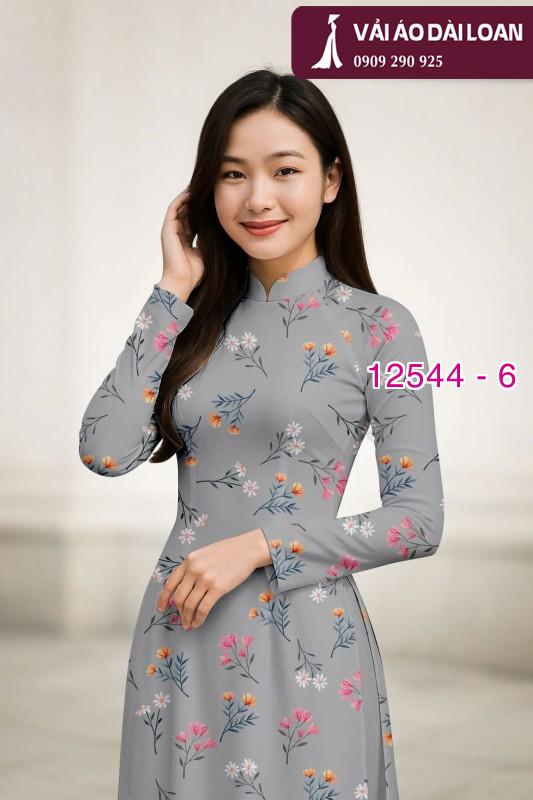Vải áo dài hoa nhỏ nguyên áo