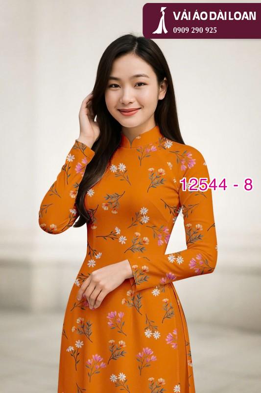Vải áo dài hoa nhỏ nguyên áo