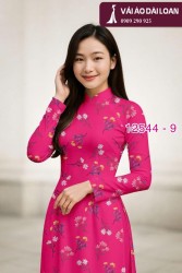 Vải áo dài hoa nhỏ nguyên áo