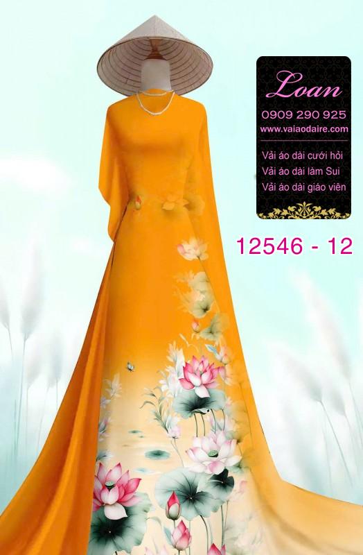 Vải áo dài hoa sen in 3D Vải áo dài hoa sen in 3D
