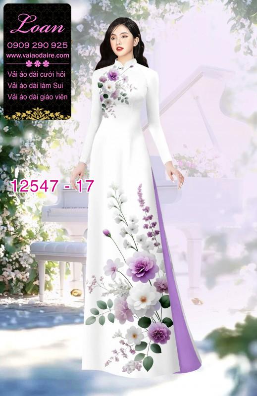 Vải áo dài hoa in 3D dễ thương Vải áo dài hoa in 3D dễ thương