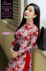 Vải áo dài hoa nhỏ nguyên áo