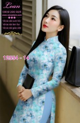 Vải áo dài hoa nhỏ nguyên áo