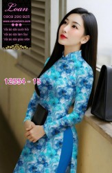 Vải áo dài hoa nhỏ nguyên áo