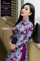 Vải áo dài hoa nhỏ nguyên áo
