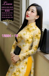 Vải áo dài hoa nhỏ nguyên áo