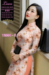 Vải áo dài hoa nhỏ nguyên áo