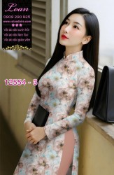 Vải áo dài hoa nhỏ nguyên áo
