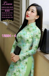Vải áo dài hoa nhỏ nguyên áo