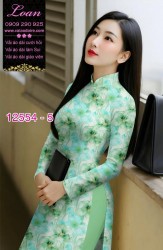 Vải áo dài hoa nhỏ nguyên áo