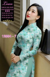 Vải áo dài hoa nhỏ nguyên áo