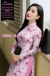 Vải áo dài hoa nhỏ nguyên áo