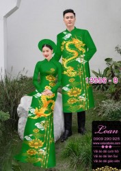 Áo Dài Đôi Nam Nữ  – Họa Tiết Rồng Phượng