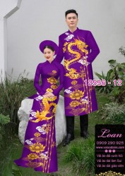 Áo Dài Đôi Nam Nữ  – Họa Tiết Rồng Phượng