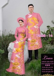 Áo Dài Đôi Nam Nữ  – Họa Tiết Rồng Phượng