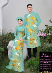 Áo Dài Đôi Nam Nữ  – Họa Tiết Rồng Phượng