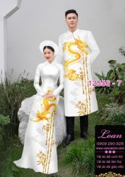 Áo Dài Đôi Nam Nữ  – Họa Tiết Rồng Phượng