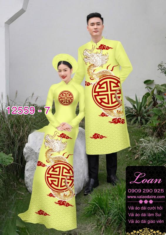 Vải áo dài cặp đôi - họa tiết chữ hỷ Vải áo dài cặp đôi - họa tiết chữ hỷ