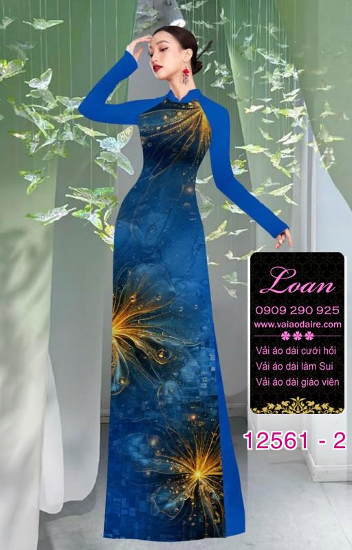 Vải áo dài hoa ảo 3D