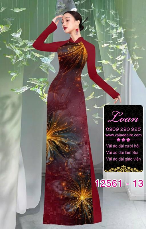Vải áo dài hoa ảo 3D
