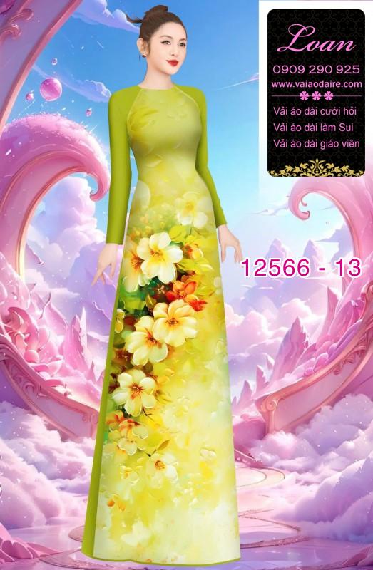 Vải áo dài hoa in 3D