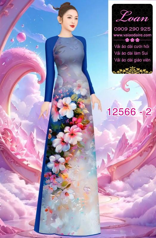 Vải áo dài hoa in 3D
