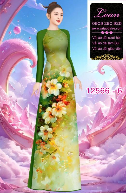 Vải áo dài hoa in 3D