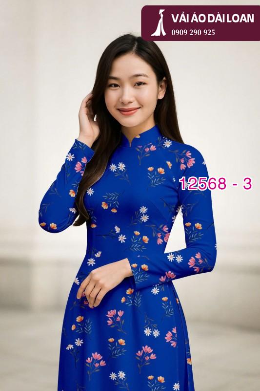 Vải áo dài hoa nhỏ toàn thân